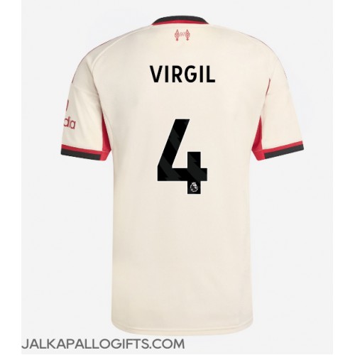 Liverpool Virgil van Dijk #4 Vieraspaita 2025-26 Lyhythihainen